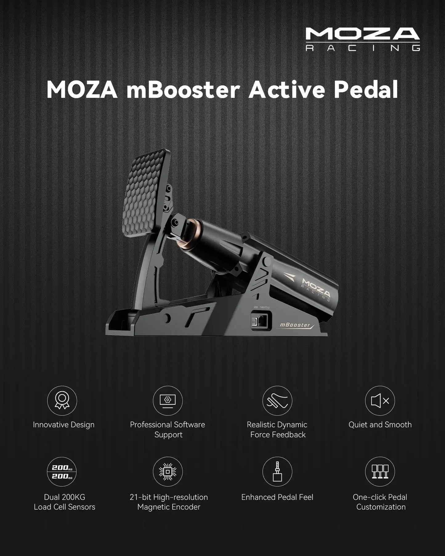 MOZA Racing mBooster Active Pedal