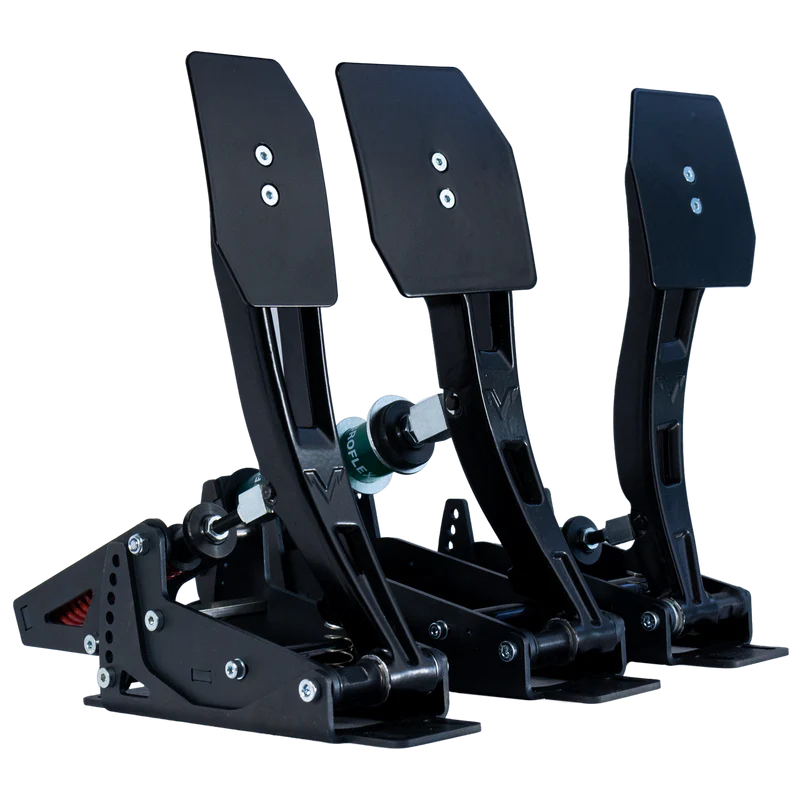 Venym Atrax Black Formula-Style Pedals (3-Pedal Set | LEDs | Covers)